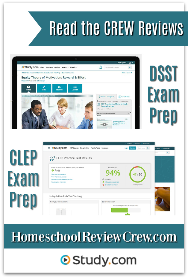 CLEP & DSST Exam Prep {Study.com Reviews}