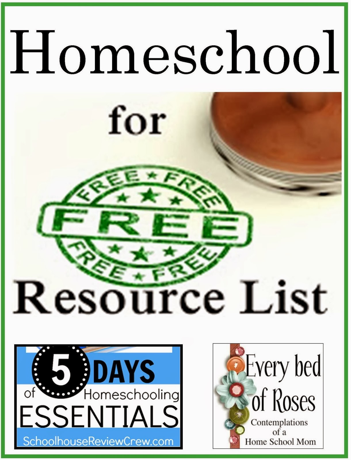 Home School for FREE resource List homeschool essentials