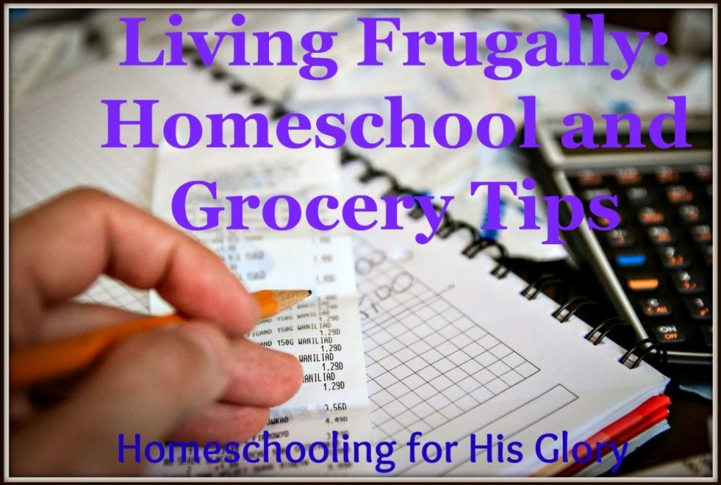 Living Frugally Homeschool and Grocery Tips