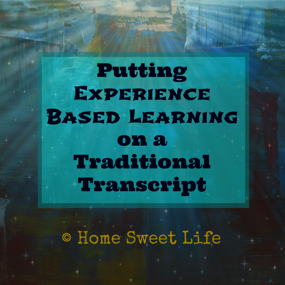 Putting Experience Based Learning on a Traditional Transcipt