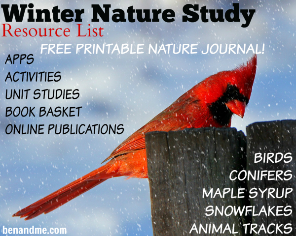 Winter Nature Study Resource List with FREE Nature Study Journal