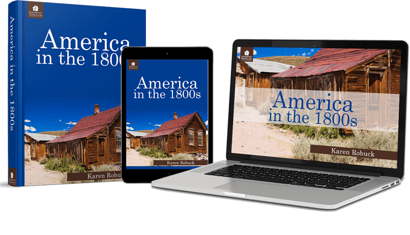 Cover course of America in the 1800s SchoolhouseTeachers.com