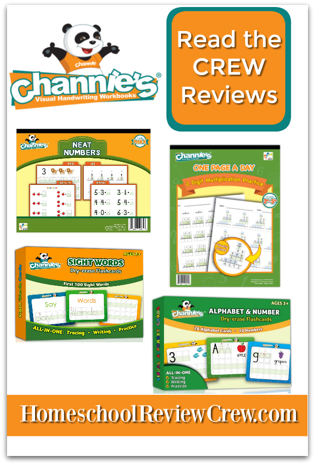 Alphabet, Number & Sight Word Dry Erase, Neat Numbers & Page a Day 2 Didgit Multiplication. {Channie's Visual Handwriting & Math workbooks Reviews}