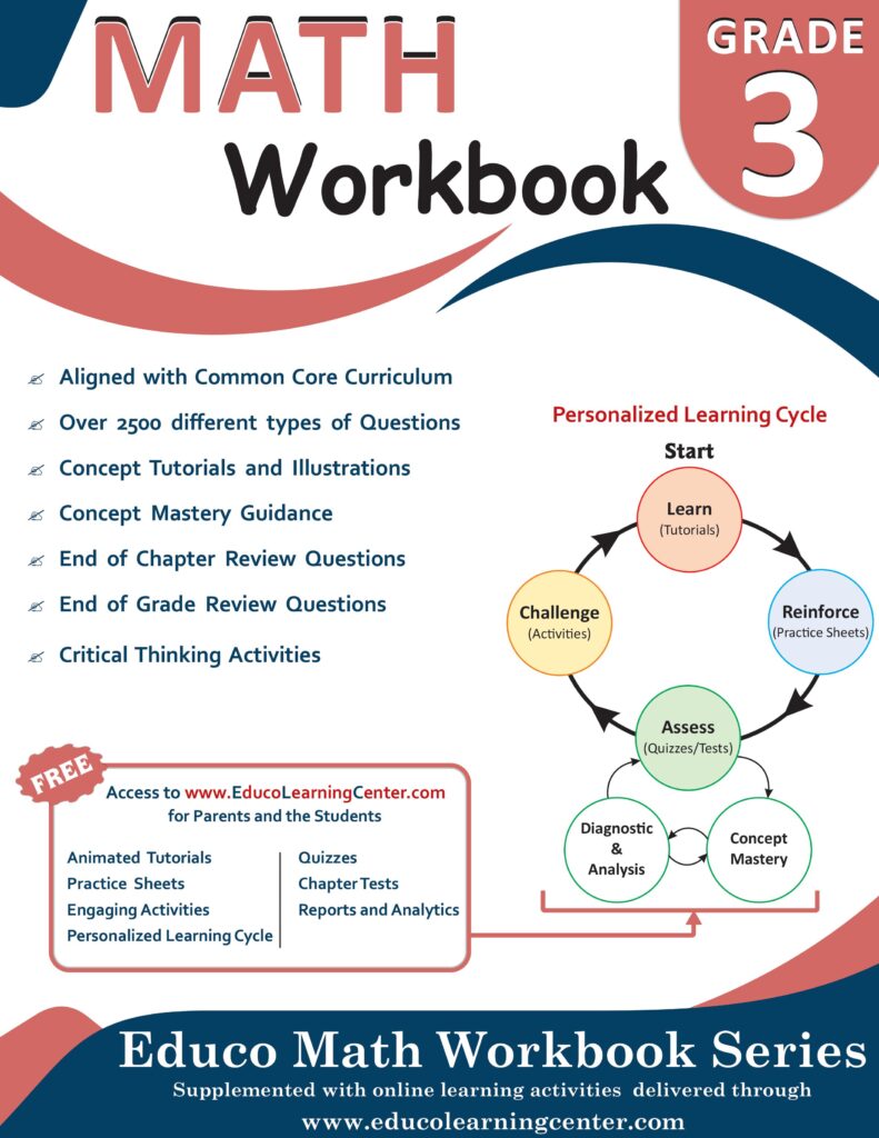 Grade 3 Math Workbook cover