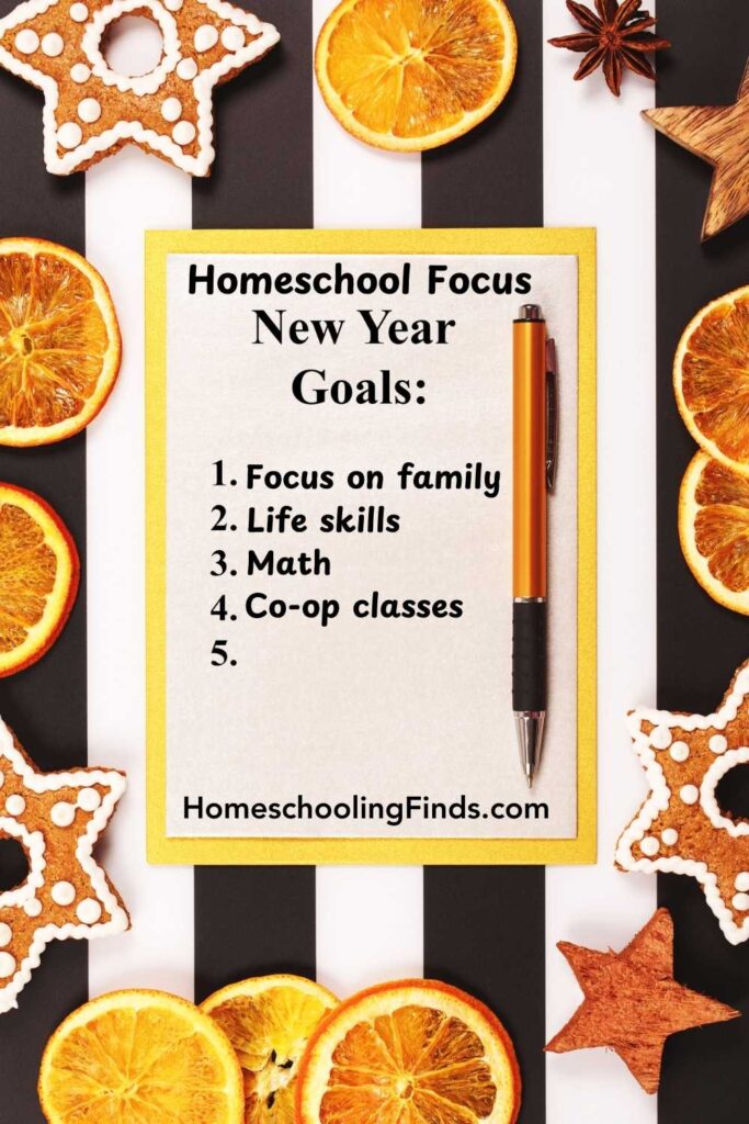 Homeschool Focus for the New Year
