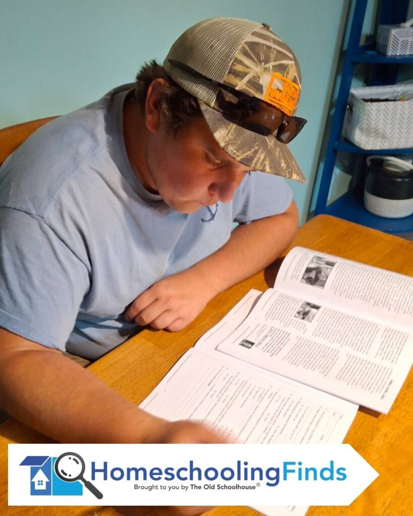 student using Principles and Precepts of Government and Economics from Paradigm Accelerated Curriculum