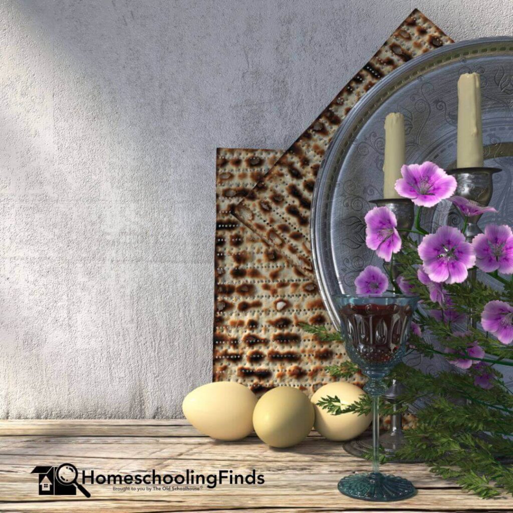 Photograph of Passover meal HomeschoolingFinds brought to you by The Old Schoolhouse®