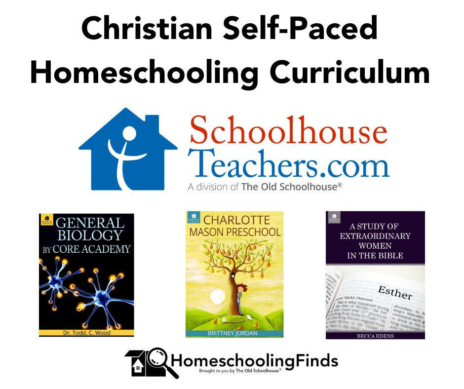 Christian Self-Paced Homeschooling Curriculum SchoolhouseTeachers.com and HomeschoolingFinds logos