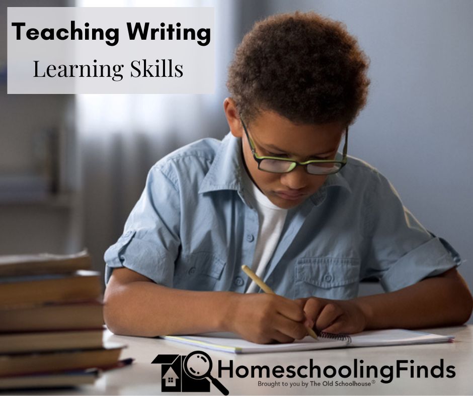 Teaching Writing—Learning Skills HomeschoolingFinds brought to you by The Old Schoolhouse® photograph of boy writing