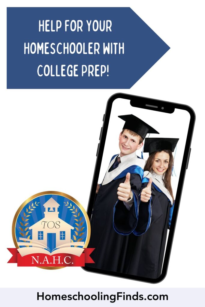 Help For Your Homeschooler with College Prep! NAHC logo and photograph of two high school graduates