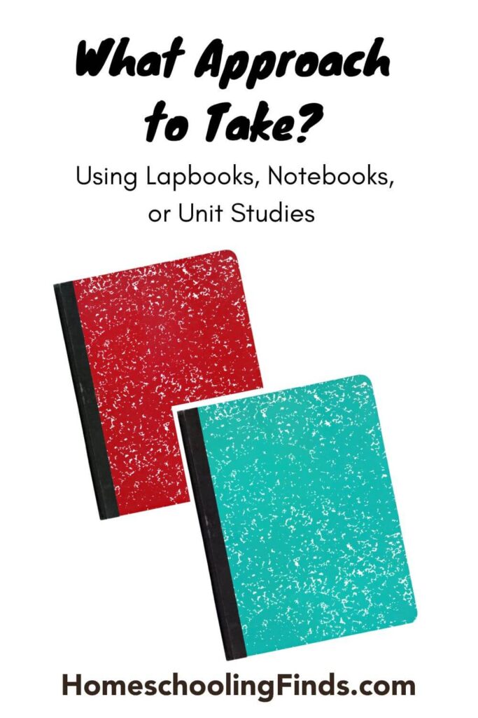 What Approach to Take? Using Lapbooks, Notebooks, or Unit Studies HomeschoolingFinds.com two notebook photos