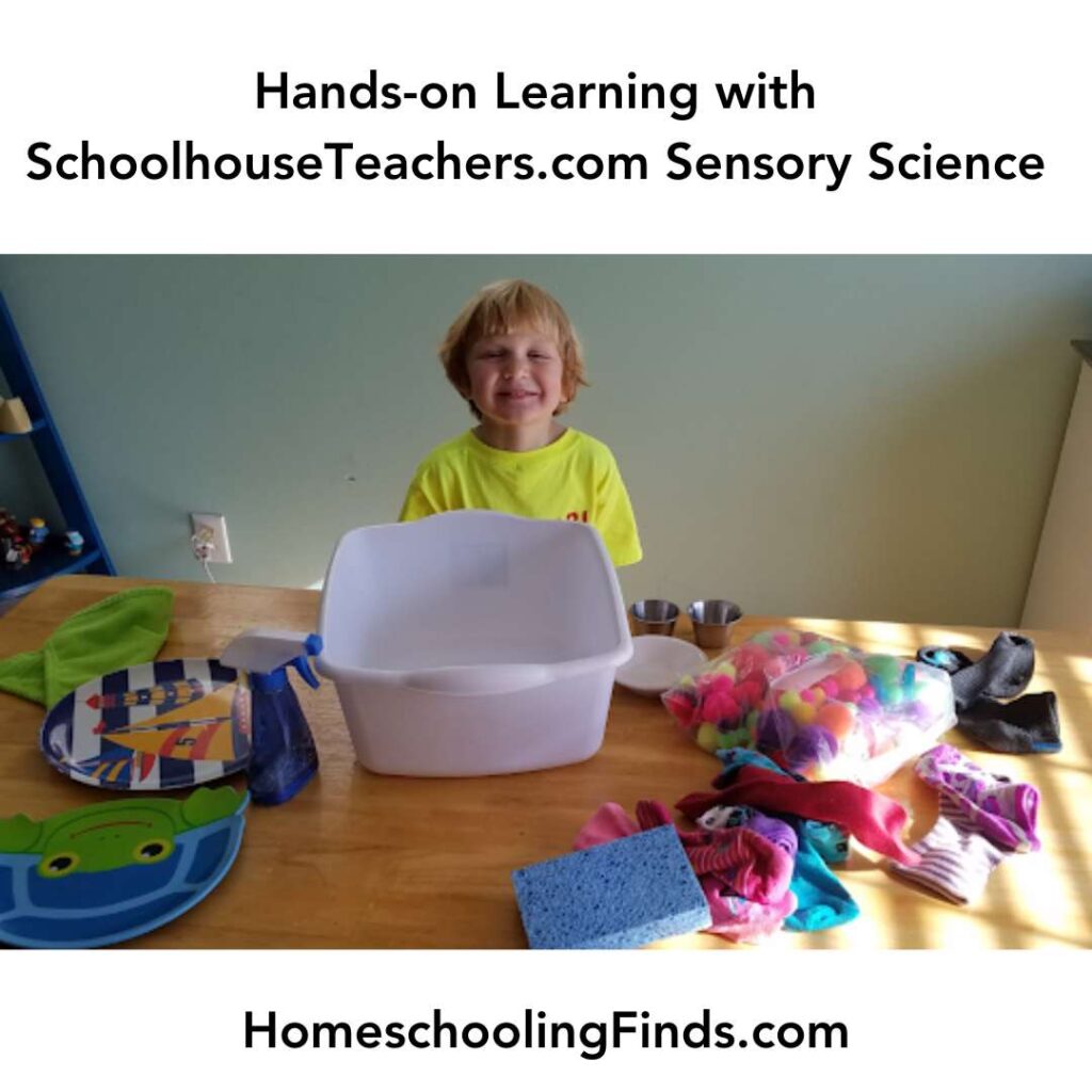 hands-on learning with SchoolhouseTeachers.com Sensory Science