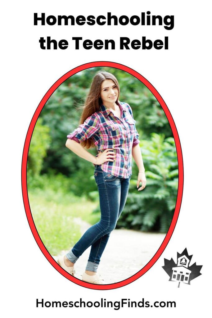 Homeschooling the Teen Rebel; photograph of young woman outside