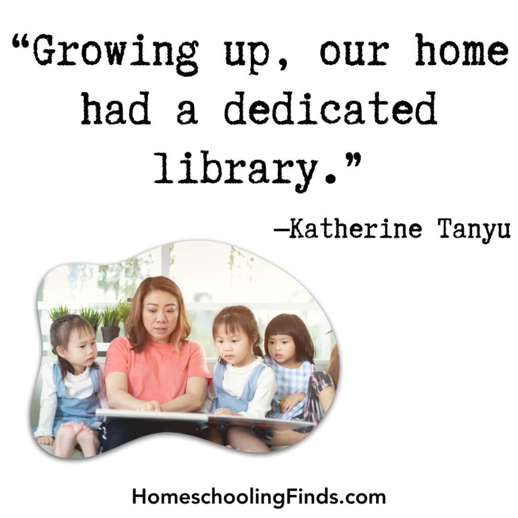 "Growing up, our house had a dedicated library"