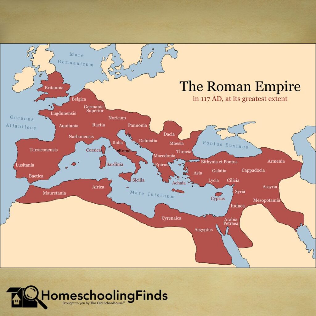 map of Roman Empire