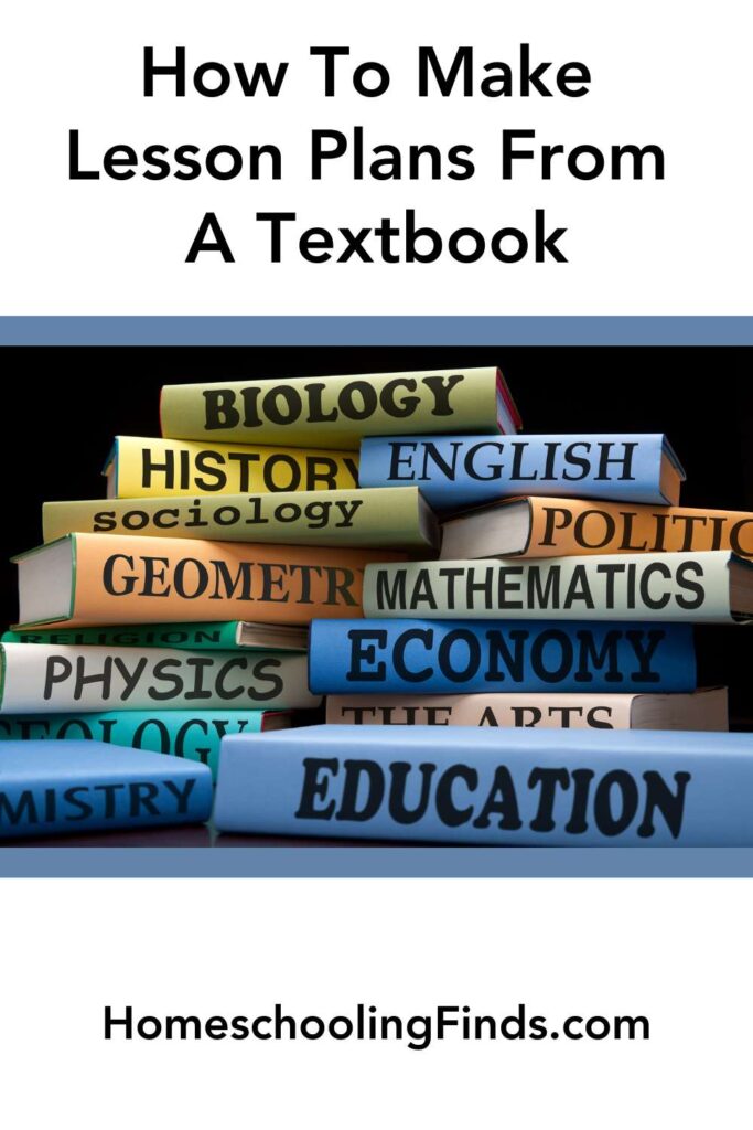 How To Make Lesson Plans From A Textbook