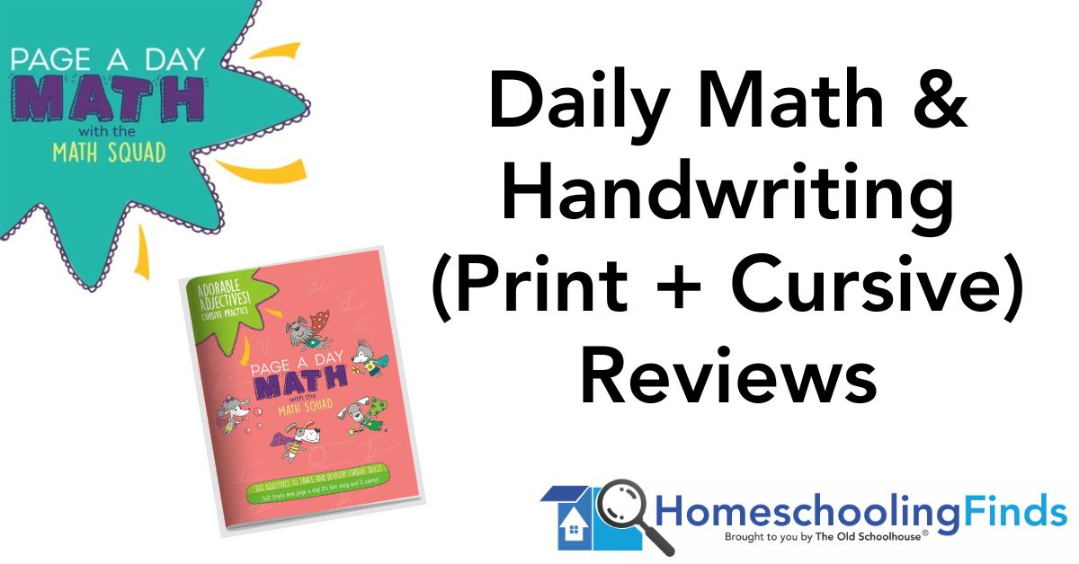 Daily Math & Handwriting (Print + Cursive) Reviews