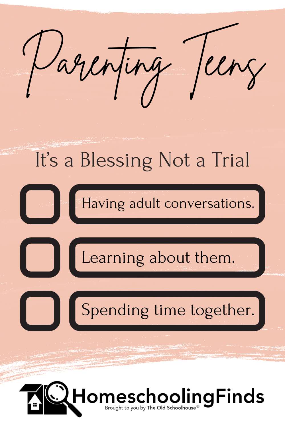 Parenting Teens: It's a Blessing Not a Trial 