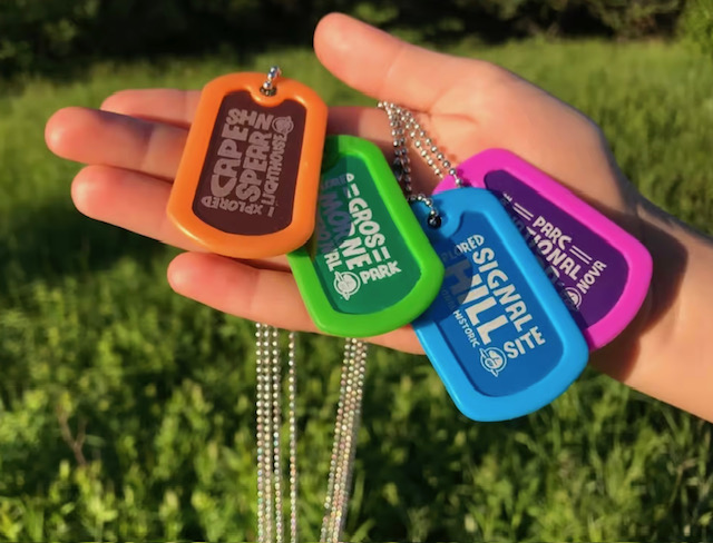 Collect souvenir dog tags from all your national park visits!